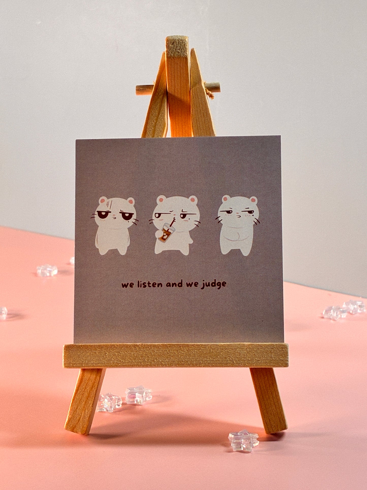 Judging Ferret Mini Print