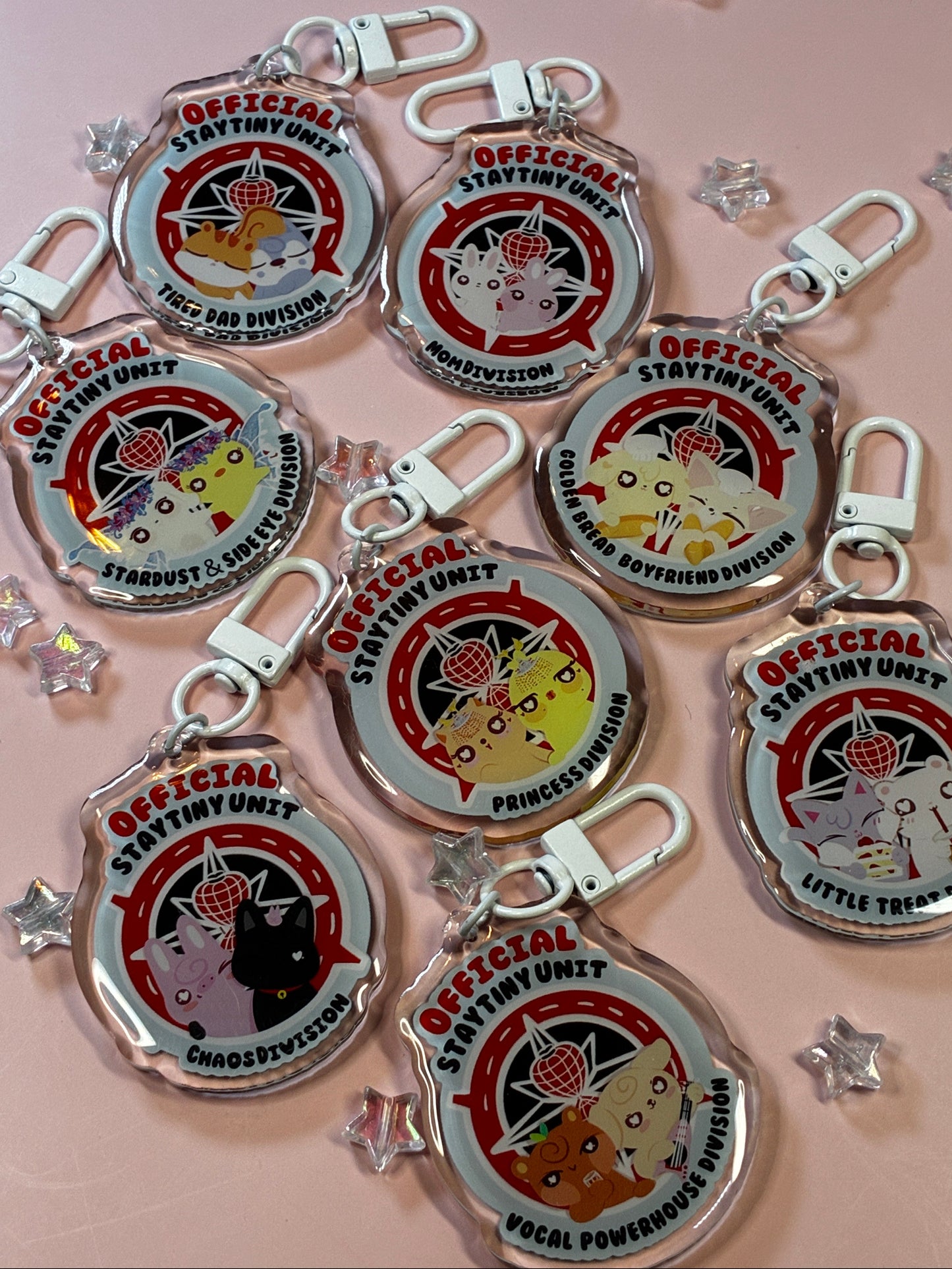 Staytiny Division Keychains