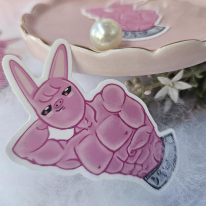 Hawt Pig Bunny Sticker