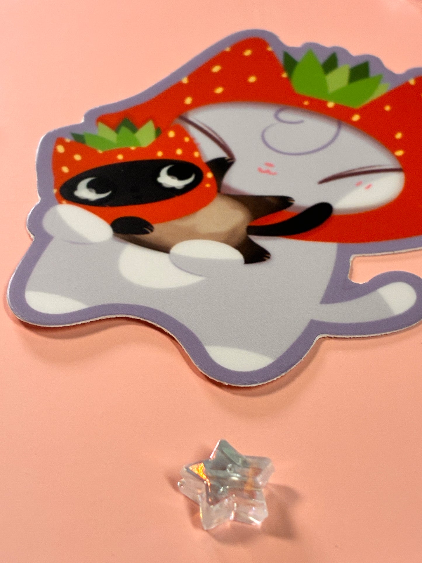 Strawberry Kitties Sticker