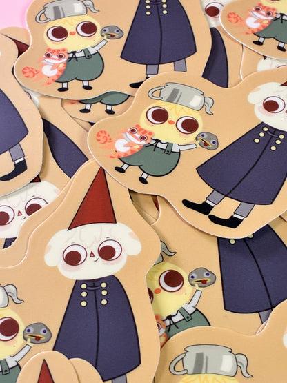 Breaking Over a Wall Sticker