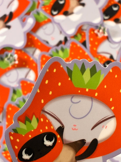 Strawberry Kitties Sticker