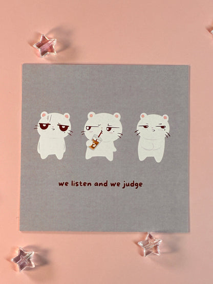 Judging Ferret Mini Print