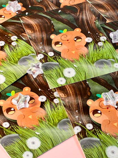 Mist Bear Mini Print