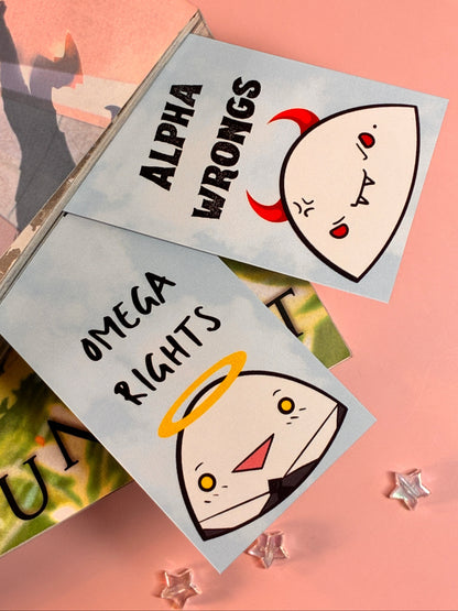 Omega Rights Alpha Wrongs Bookmark