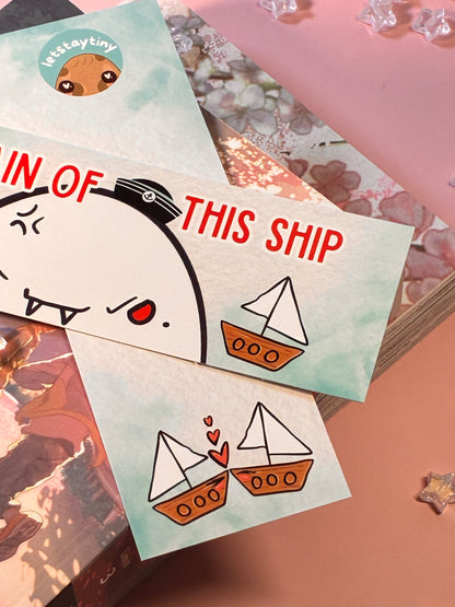 Captain Of This Ship Bookmark