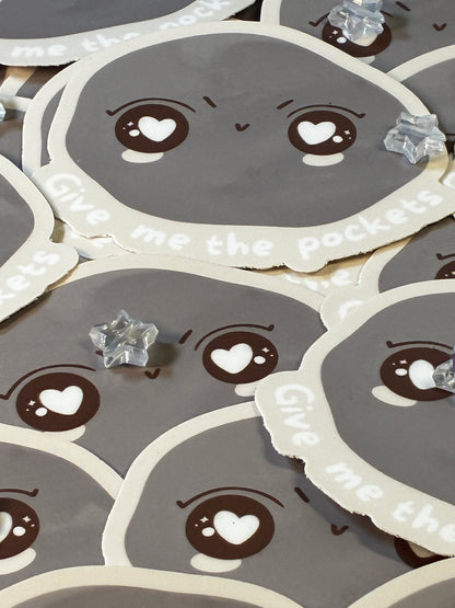 Give Me The Pockets Sticker