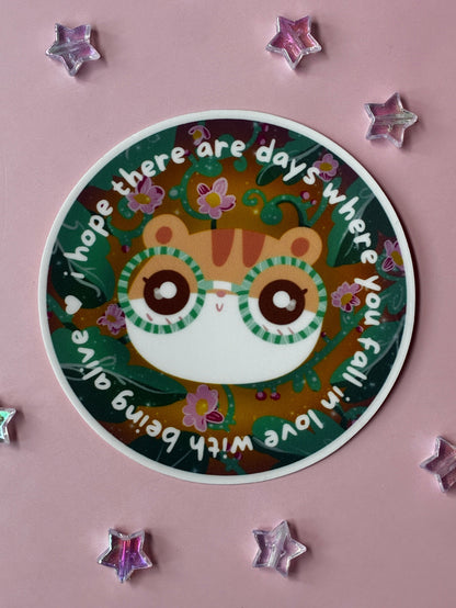 Fall In Love Captain Quote Sticker