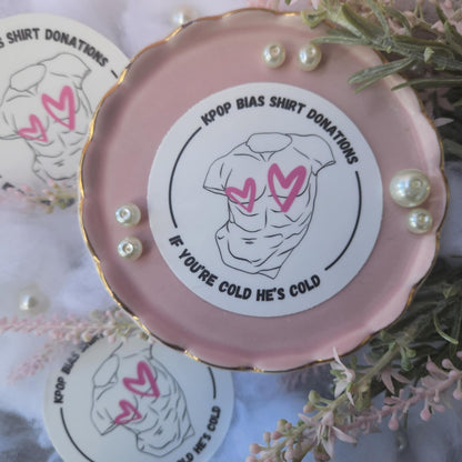 Kpop Shirt Donation Sticker