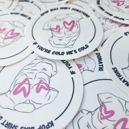 Kpop Shirt Donation Sticker