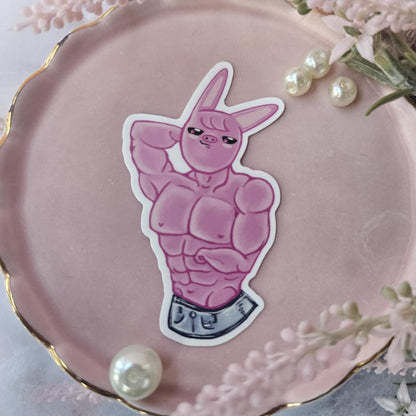 Hawt Pig Bunny Sticker