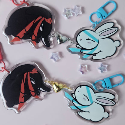 Untamed Bunnies Soulmate Keychains