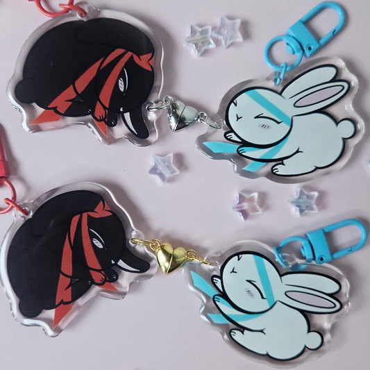 Untamed Bunnies Soulmate Keychains
